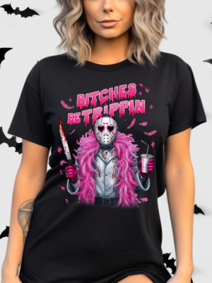 Pink Bitches Be Trippin | Black Premium T-Shirt
