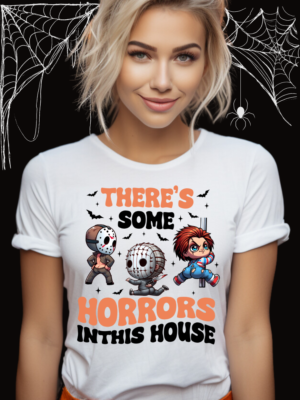 There's Some Horrors in This House v.5 | White Premium T-Shirt
