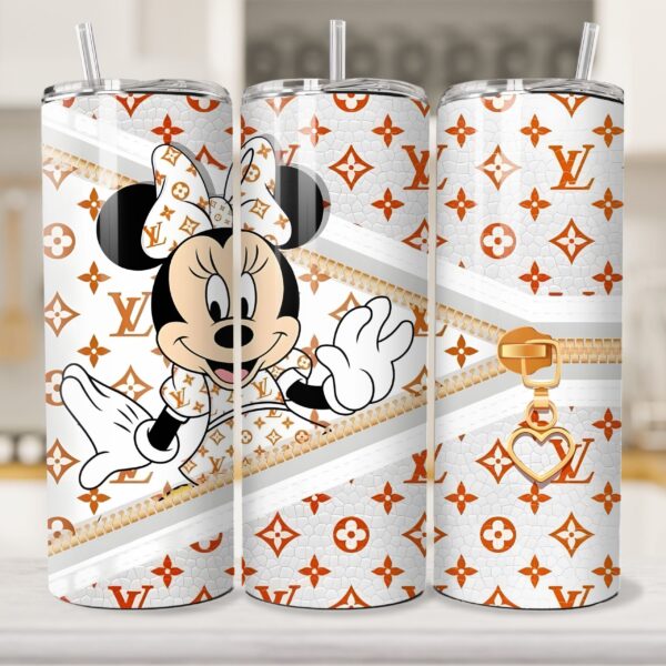 Luxury White & Orange Butterfly 20oz. Tumbler