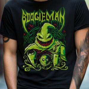 xr:d:DAFrfRXAXo4:41,j:6449555527306539637,t:23082520 Oogie Boogie Green | Black Premium T-Shirt