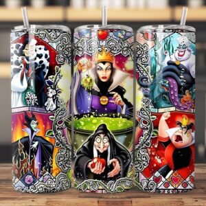 Cartoon Female Villain's 20oz. Tumbler