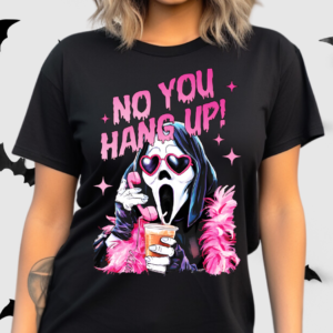 Pink No You Hang Up | Black Premium T-Shirt