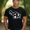 Maui Strong Blk & White | Black Premium T-Shirt