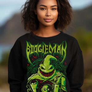 Oogie Boogie Green | Black Premium Crewneck Sweatshirt