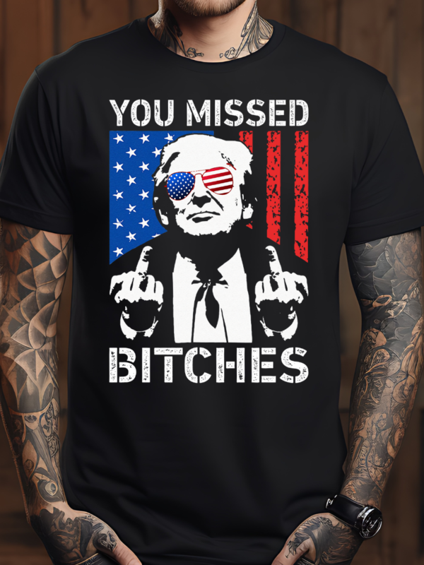 You Missed Bitches v2 | Black Premium T-Shirt