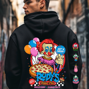 Killer Klowns From Outer Space Rudy | Black Premium Hoodie