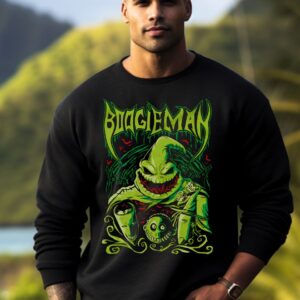 Oogie Boogie Green | Black Premium Crewneck Sweatshirt