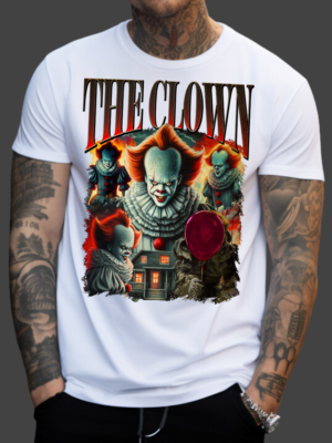 The Clown Bootleg Design | White Premium T-Shirt