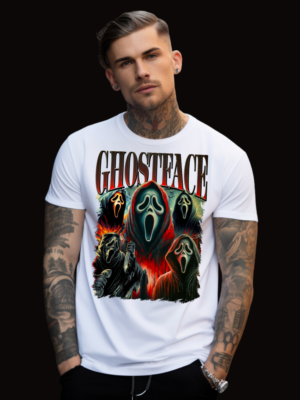 Ghostface Bootleg Design V.1 | White Premium T-Shirt