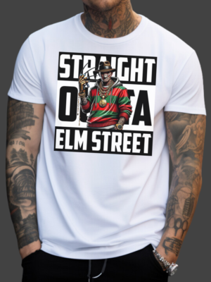 Straight Outta Elm Street | White Premium T-Shirt