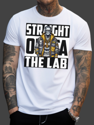Straight Outta The Lab | White Premium T-Shirt