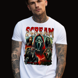 Scream Bootleg Design V.1 | White Premium T-Shirt