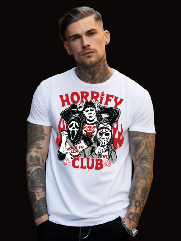 Horrify Club | White Premium T-Shirt