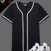 Black on White Premium Baseball Jersey | Customizable