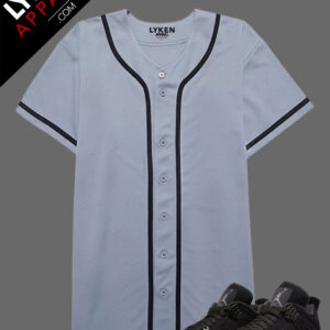 Grey Premium Baseball Jersey | Customizable