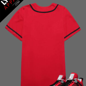 Red Premium Baseball Jersey | Customizable