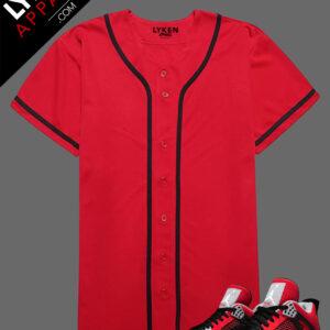 Red Premium Baseball Jersey | Customizable