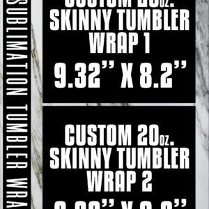 Sublimation Sheets 11x17 Dual Tumbler Wraps | Customizable