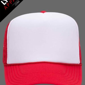 Red and white Foam SnapBack | Customizable