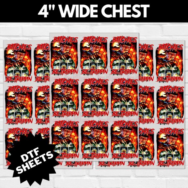 Nightmare Bitches Be Trippin DTF Sheet | Ready To Press