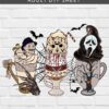 Freddy Jason Ghost Face Coffee DTF Sheet | Ready To Press