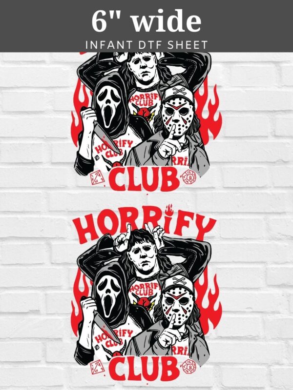 Horrify Club DTF Sheet | Ready To Press