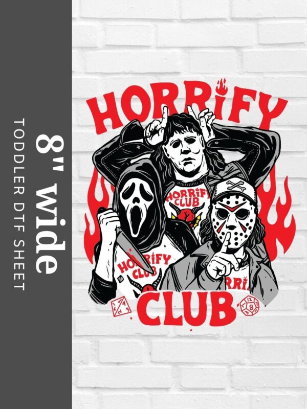 Horrify Club DTF Sheet | Ready To Press