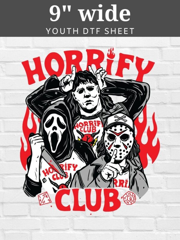 Horrify Club DTF Sheet | Ready To Press