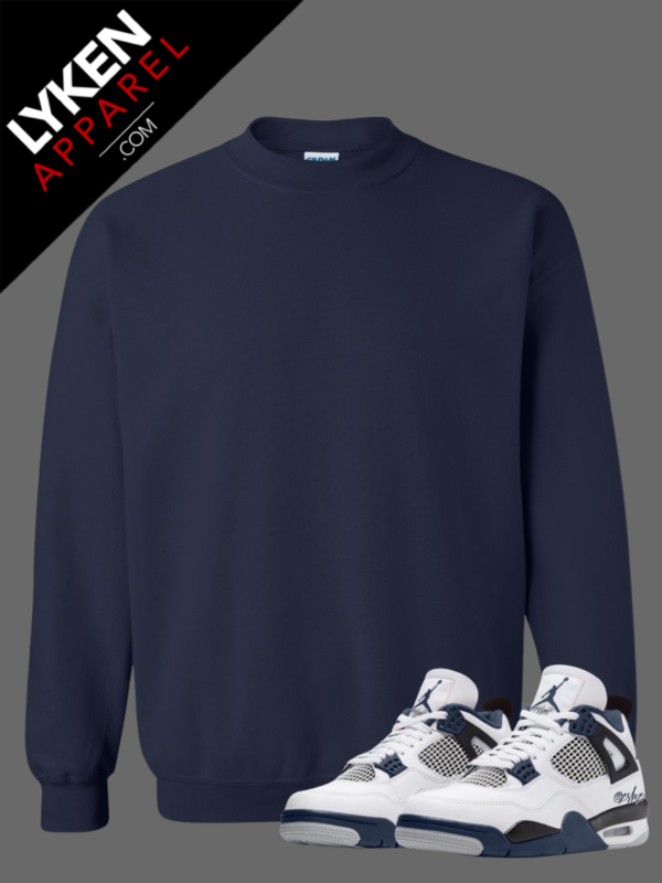 Navy Blue Premium Sweatshirt | Customizable