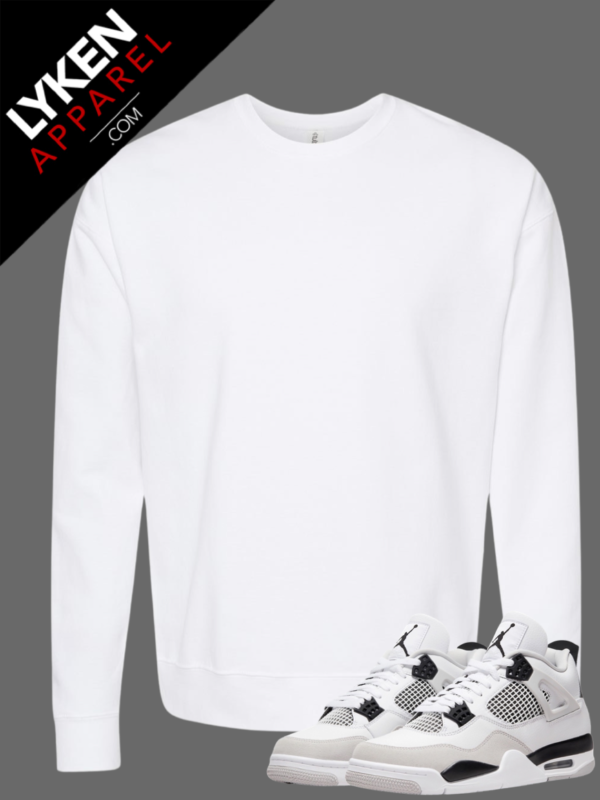White Premium Sweatshirt | Customizable