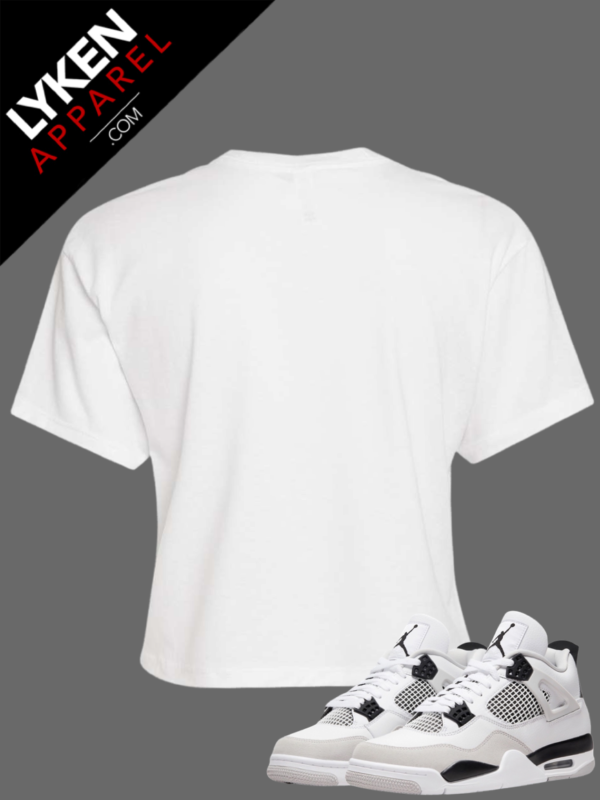 White Premium Crop T-Shirt | Customizable