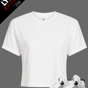 White Premium Crop T-Shirt | Customizable