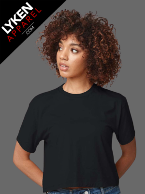 Black Premium Crop T-Shirt | Customizable