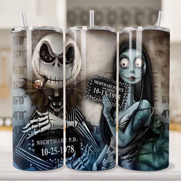 Jack & Sally Mugshot 20oz. Tumbler