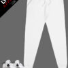 White Premium Fleece Joggers | Customizable