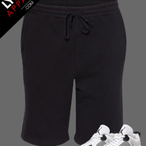 Black Premium Fleece Shorts | Customizable