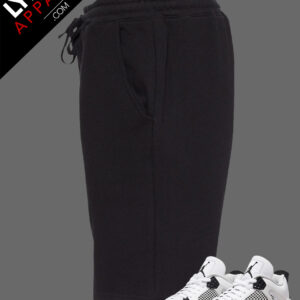 Black Premium Fleece Shorts | Customizable