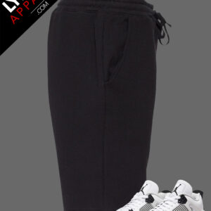 Black Premium Fleece Shorts | Customizable