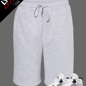 Grey Premium Fleece Shorts | Customizable