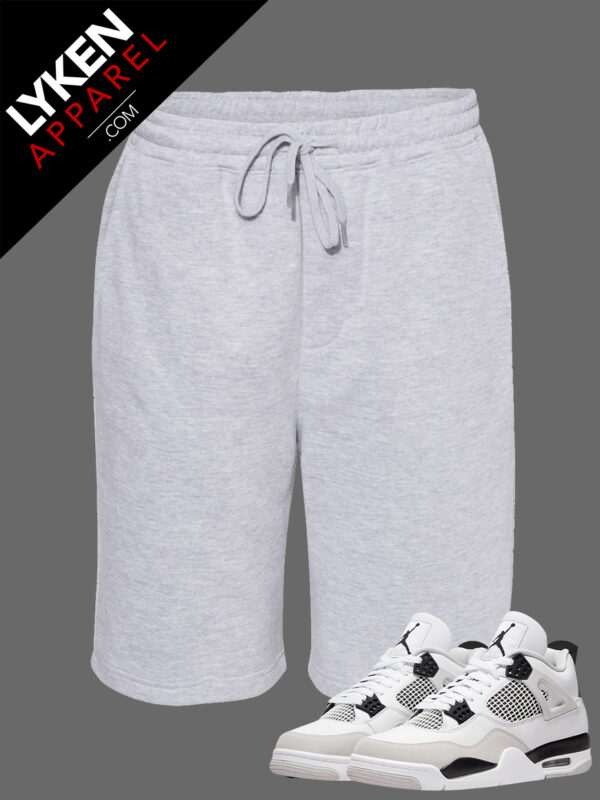Grey Premium Fleece Shorts | Customizable