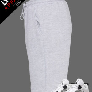 Grey Premium Fleece Shorts | Customizable