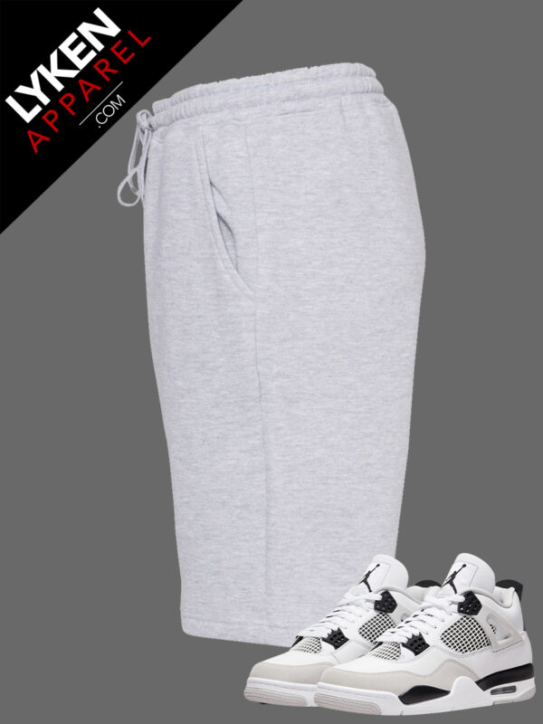 Grey Premium Fleece Shorts | Customizable