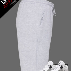 Grey Premium Fleece Shorts | Customizable