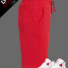 Red Premium Fleece Shorts | Customizable