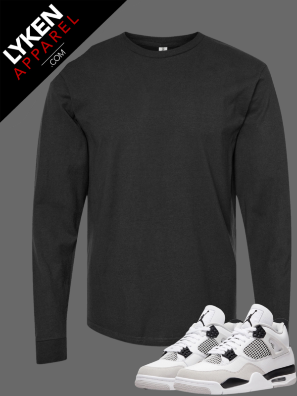 Premium-Long-Sleeve-T-Shirt-Black-Front.png Black Premium Long Sleeve T-Shirt | Customizable