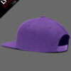 Purple-Left-Side-Snapback-Mockup.jpg Purple And Black Premium SnapBack | Customizable