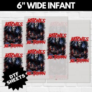 Scream Bitches Be Trippin DTF Sheet v2 | Ready To Press