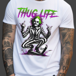 Thug Life BeetleJuice | White Premium T-Shirt
