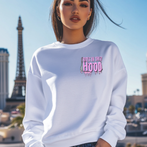 Halloween Boyz In The Hood | White Premium Crewneck Sweatshirt