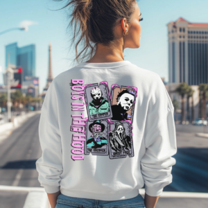 Halloween Boyz In The Hood | White Premium Crewneck Sweatshirt